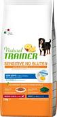 Сухой корм для собак Trainer Natural Sensitive No Gluten Medium&Maxi Adult с яйцом 12 кг