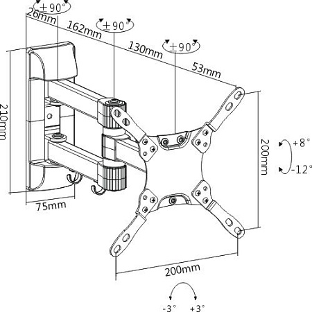 Кронштейн Brateck LDA19-223