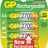Аккумуляторы GP AA 2700mAh 4 шт. (270AAHC)