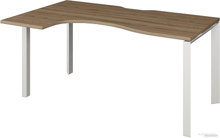 Стол Программа Техно Аргентум-МП НТМП.П-040 левый (дуб сафари/белый)