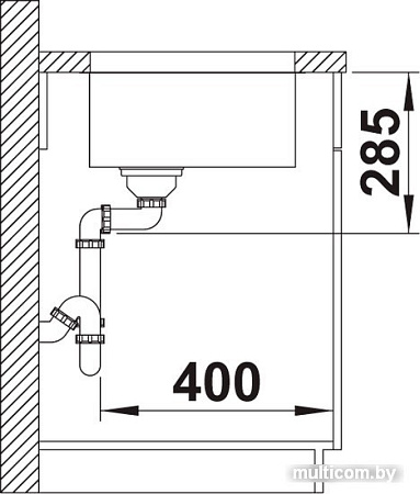 Кухонная мойка Blanco Solis 400-U 526117 (полированная)