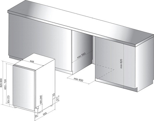 Посудомоечная машина Hotpoint-Ariston HSIC 3T127 C