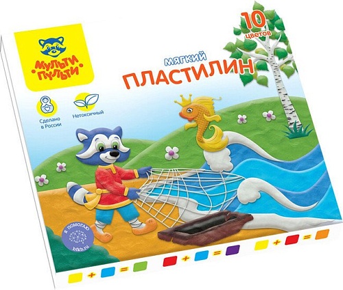 Пластилин Мульти-пульти Енот в сказке МП_41709 (10цв)