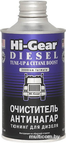 Присадка в топливо Hi-Gear Diesel Tune-Up & Cetane Boost 325 мл (HG3436)