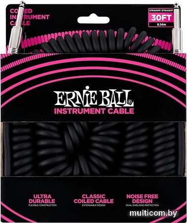 Кабель Ernie Ball P06044 6.3 мм - 6.3 мм (9 м, черный)
