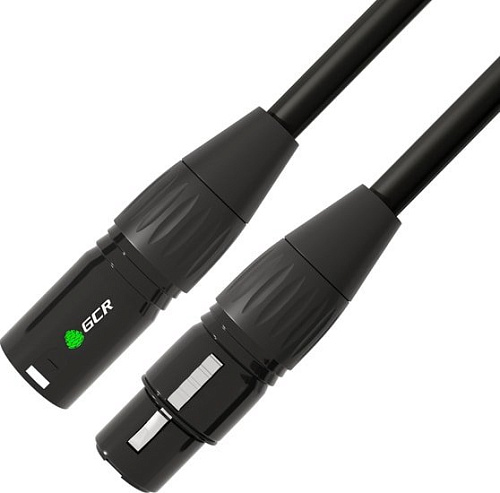 Кабель Greenconnect Russia GCR-53374 XLR M - XLR F (7 м, черный)