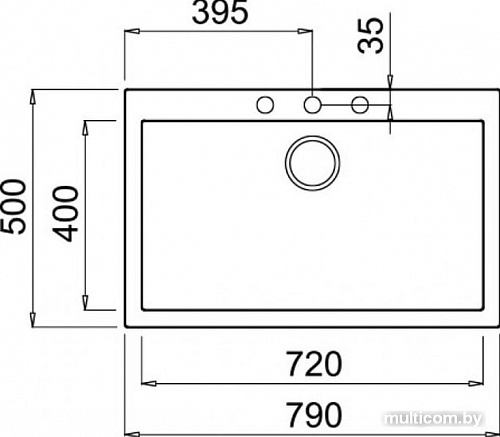 Кухонная мойка Elleci Quadra 130 Kuro K86