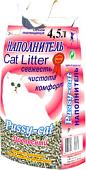 Наполнитель для туалета Pussy Cat древесный 4.5 л
