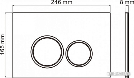 Панель смыва Roxen Santi 410260BG