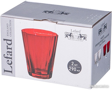 Набор стаканов для воды и напитков Lefard Lotus Red 887-432 (2 шт)