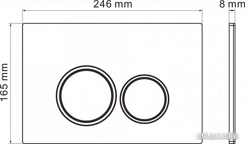 Панель смыва Roxen Santi 410260BG