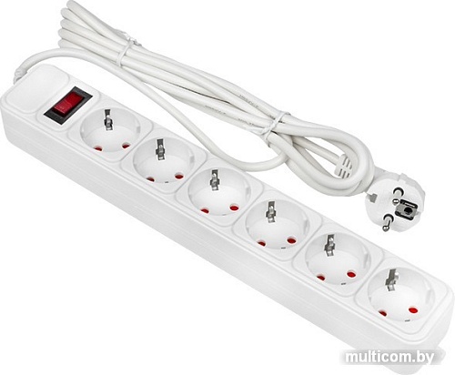 Сетевой фильтр EKF PROxima Блокбастер UFA16-310-6-018 (1.8 м, белый)