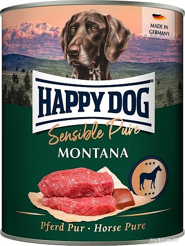 Консервированный корм для собак Happy Dog Sensible Pure Montana Конина 400 г