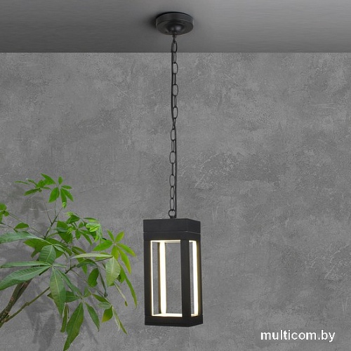 Уличный подвесной светильник Elektrostandard Frame 1528 Techno LED (черный)