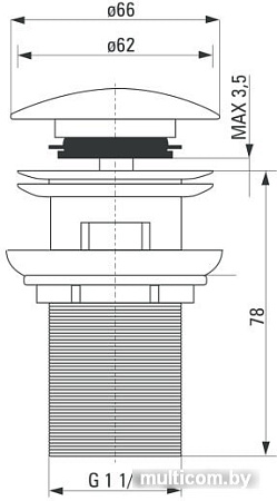 Донный клапан Deante NHC B10B