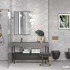 Керамическая плитка Meissen Боско Вертикале Цветы BVU093 (250x750, серый)