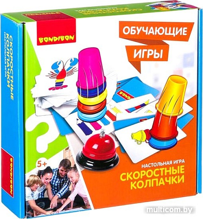 Настольная игра Bondibon Скоростные колпачки