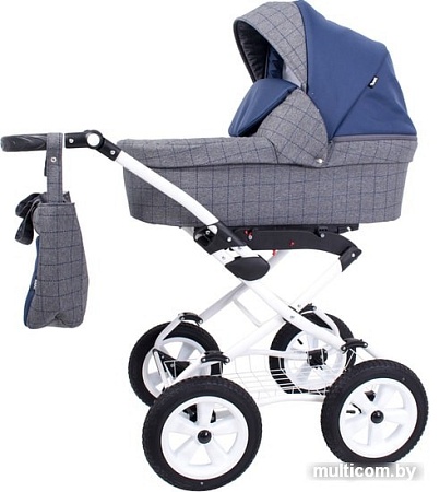 Универсальная коляска Rant Nova Classic (2 в 1, 01 серый/синий)