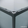 Душевой уголок Grossman Galaxy 90x90x195 300.K33.01.9090.21.02 (черный матовый/шиншилла стекло)