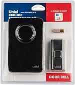 Беспроводной дверной звонок Uniel UDB-092W-R1T1-36S-BL