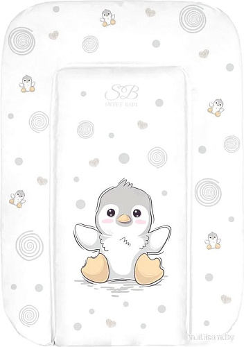 Пеленальный матрас Sweet Baby Pinguino New Grigio 48x71 (пингвин серый)