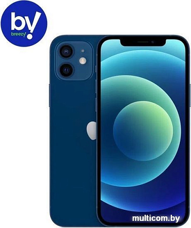 Смартфон Apple iPhone 12 64GB Воcстановленный by Breezy, грейд A (синий)