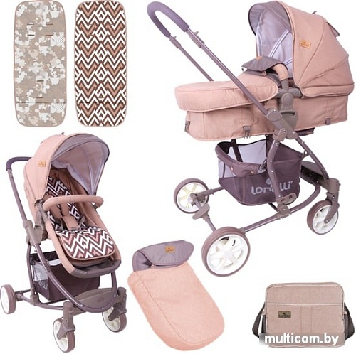 Универсальная коляска Lorelli Aster (2 в 1, бежевый)