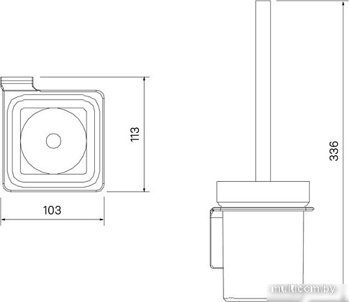 Ершик для унитаза IDDIS Slide SLISCG0i47