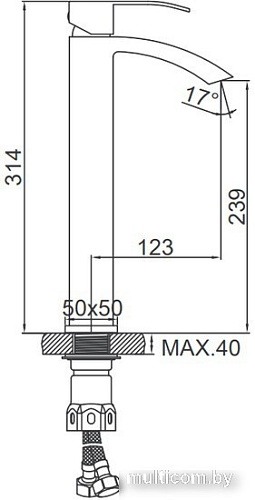 Смеситель Ledeme L1155-15