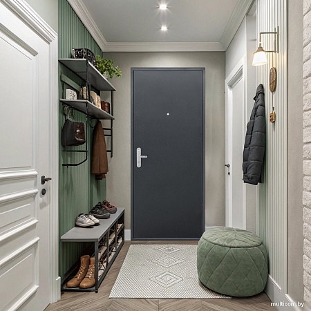 Металлическая дверь Guard Металл/металл 86x205 левая (антик серебристый)