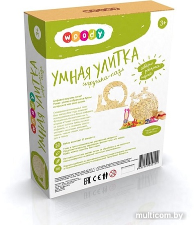 Мозаика/пазл Woody Умная улитка 00112