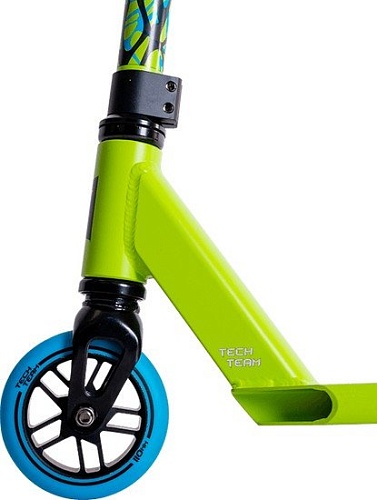 Трюковый самокат Tech Team DukeR 1.0 (черный/бирюзовый)