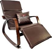 Кресло-качалка Calviano Comfort 1 (коричневый PU)