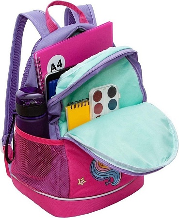 Школьный рюкзак Grizzly RG-463-10 (фиолетовый/розовый)