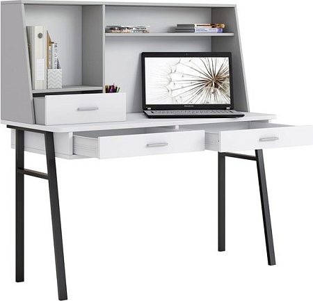 Письменный стол Polini Kids Aviv 1455 0002083.118 (белый/серый/белый)