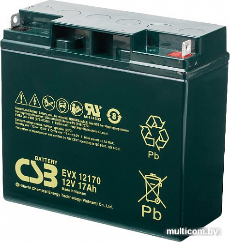 Аккумулятор для ИБП CSB EVX12170 (12В/17 А&middot;ч)