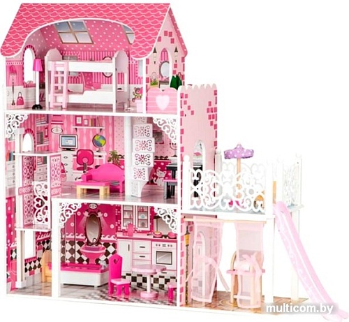 Кукольный домик Eco Toys с горкой TL49059