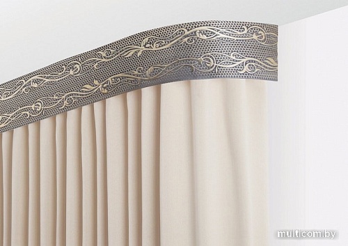 Карнизы для штор Legrand Элиза (1.6 м, графит/серебристый)