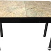 Обеденный стол Solt Мила 3 (мрамор золотой/ноги круглые черные)