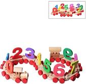 Набор цифр Paremo Деревянный паровозик с цифрами PE817-7