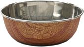 Миска Rosewood Deluxe Steel Wood Effect Steel Pet Bowl 06206