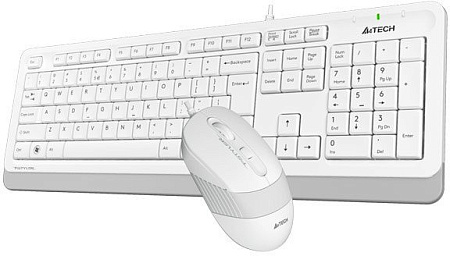 Клавиатура + мышь A4Tech Fstyler F1010 (белый/серый)