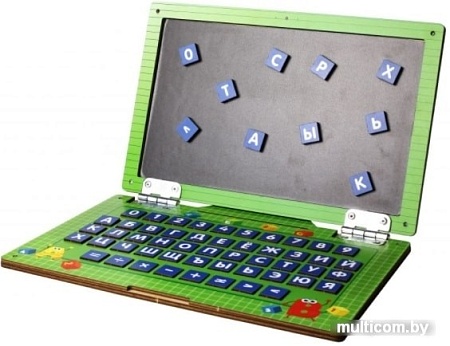 Развивающая игра WoodLand Toys Ноутбук Школа 139105