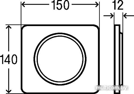 Панель смыва Viega Visign for Style 13 8333.2 (хром) 654 788