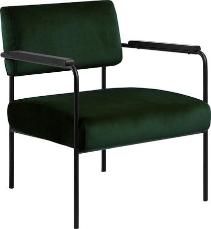 Интерьерное кресло Actona Cloe 0000087033 (зеленый/металл черный)