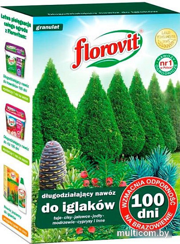 Удобрение Florovit Для хвойных 100 дней (1 кг, коробка)
