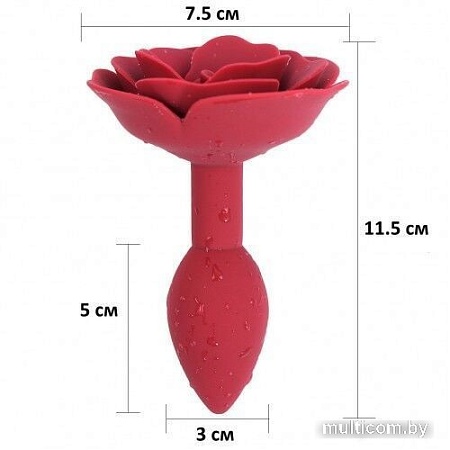 Анальная пробка Kissexpo с розой S 272000228