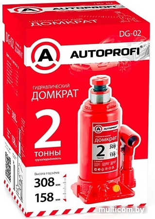 Бутылочный домкрат Autoprofi DG-02 2т