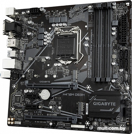 Материнская плата Gigabyte H470M DS3H (rev. 1.0)