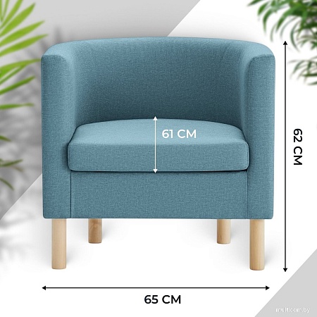 Интерьерное кресло Mio Tesoro Агата 351 (синий 1175)